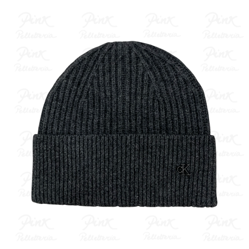 CALVIN KLEIN Ck Metal Wool Beanie LV04D8032G-P7H Charcoal