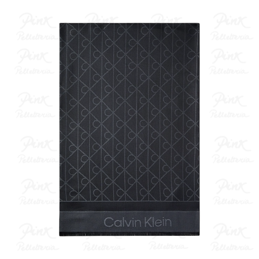 CALVIN KLEIN Tonal Modal Lw Square Scarf LV04D8063G-UB1 Black