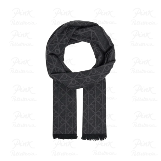 CALVIN KLEIN Tonal Wool Lw Square Scarf LV04D8064G-UB1 Black