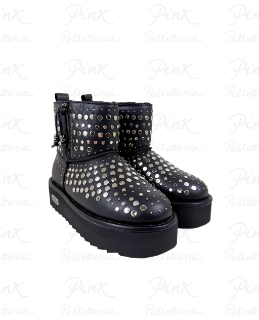 CULT Idol Boot Pelliccetta cBorchie Leather CLW4628-00 BlackStuds