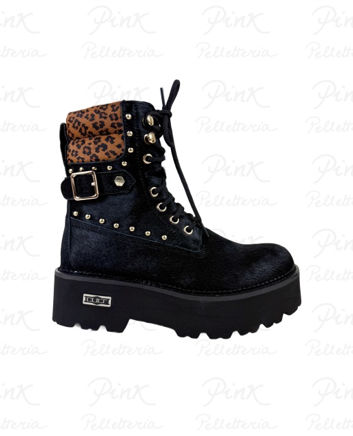 CULT Rocky Anfibio Jaguar Pony Leather CLW4641-01 Black