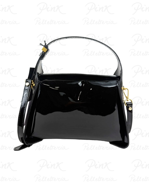 GIANNI CHIARINI Penelope Borsa a Mano cTracolla Lucida 11871-VRPIU-NA-001 Nero
