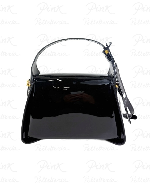 GIANNI CHIARINI Penelope Borsa a Mano cTracolla Lucida 11871-VRPIU-NA-001 Nero