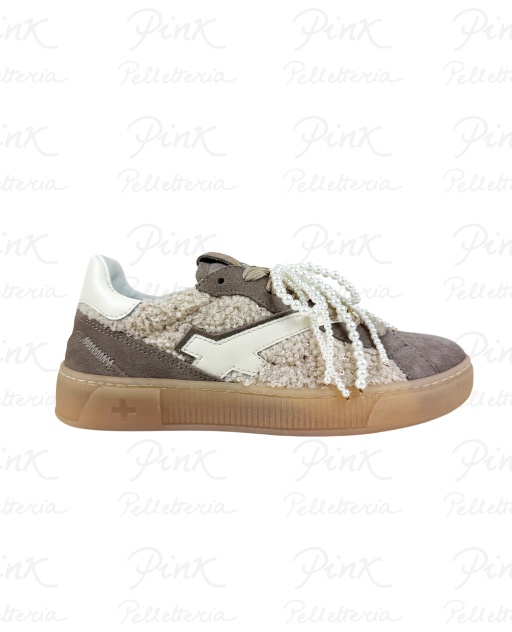GIO+ Blue Sneaker Woman Orsetto 30A Beige