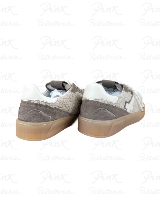 GIO+ Blue Sneaker Woman Orsetto 30A Beige