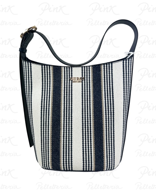 GUESS Nicolette Large Bucket Shoulder Bag HWAS9662040 NML Navy Multy