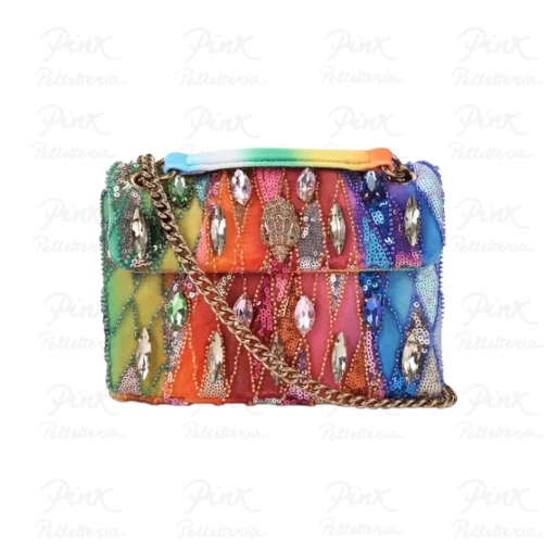 KURT GEIGER Fabr Kens Sequin Kensington Tracolla Media 266 Multicolor