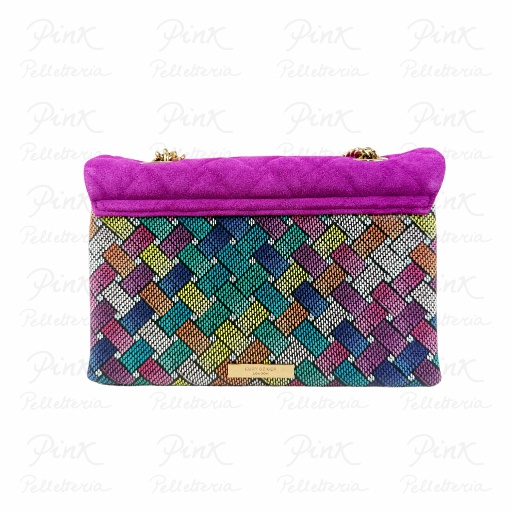 KURT GEIGER Kensington Fringe Bag Suede + Strass 375 Multicolor