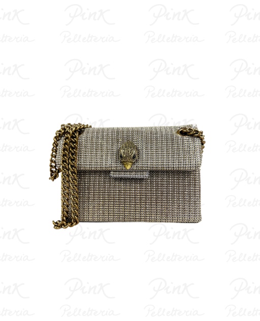 KURT GEIGER Kensington Nos Mini Tracolla Strass 126 Beige