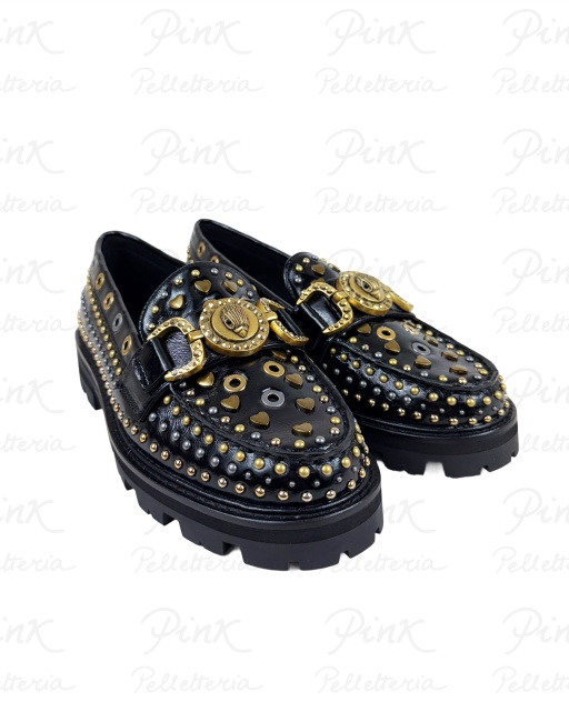 KURT GEIGER Mansion Stud Loafer Mocassino 785 Black