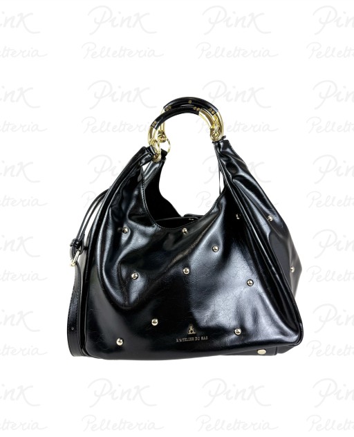 L'ATELIER DU SAC Martigny Lorraine Hobo 17933-MAR-W5B Black