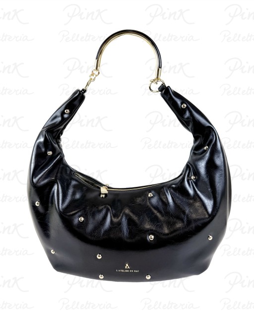 L'ATELIER DU SAC Martigny Solene Hobo 17932-MAR-W5B Black