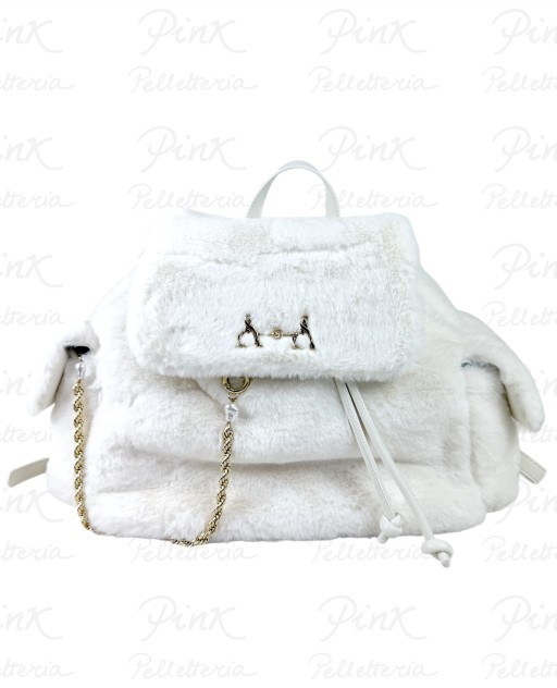 L'ATELIER DU SAC St. Moritz Clemence Backpack 17943-STM-W5B Ivory