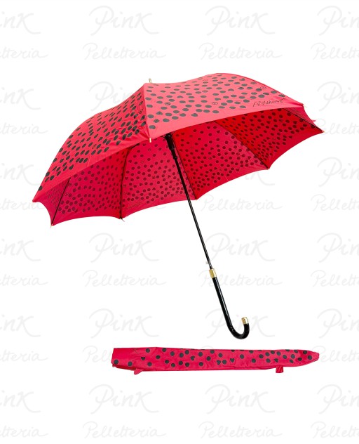 MOSCHINO Pois Ombrello Lungo Auto 8939-63 C Red