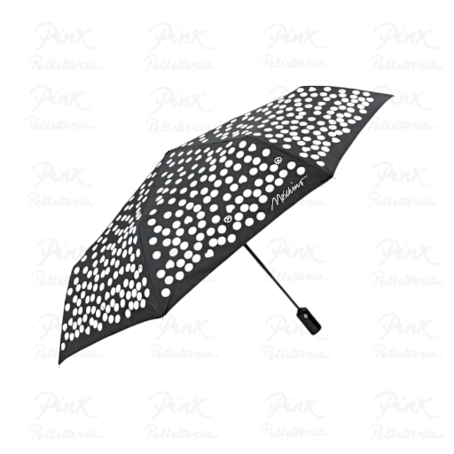 MOSCHINO Pois Ombrello Mini Openclose 8939 A Black
