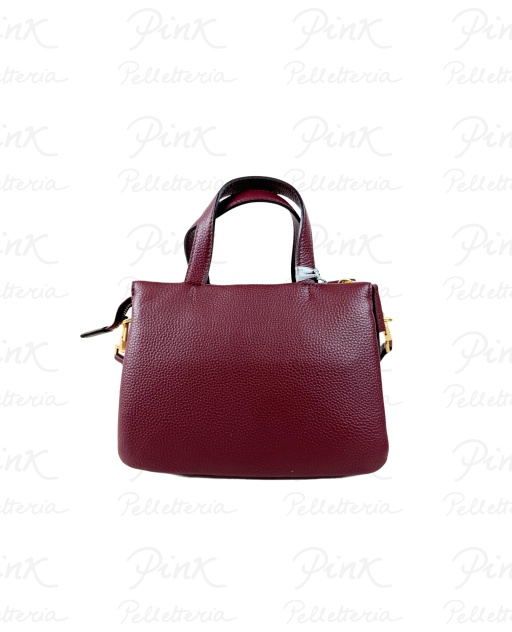 NANNINI Bice Bauletto cTracolla in Pelle 18508 Bordeaux