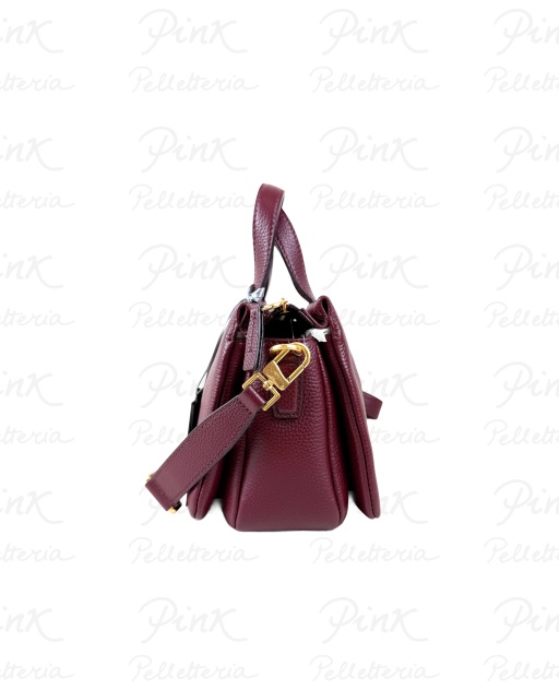 NANNINI Bice Bauletto cTracolla in Pelle 18508 Bordeaux