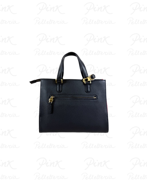 NANNINI Marisa Borsa a Mano cTracolla in Pelle 18538 NeroRosso