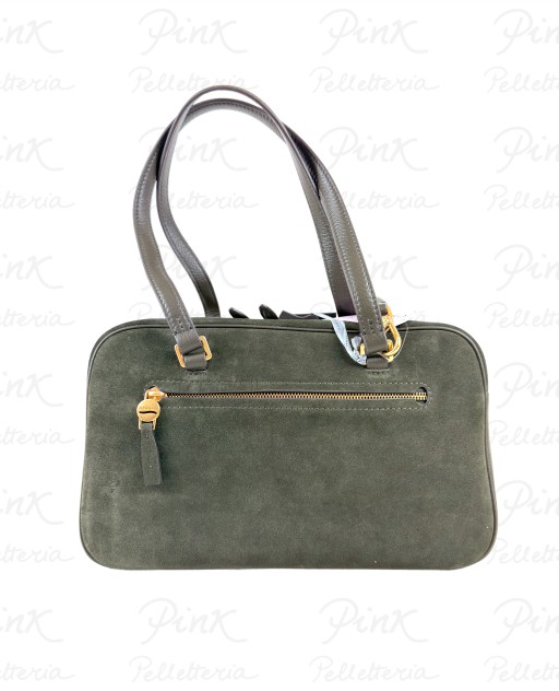 NANNINI Micol Bauletto Grande cTracolla in SuedePelle 18701 BottigliaBottiglia