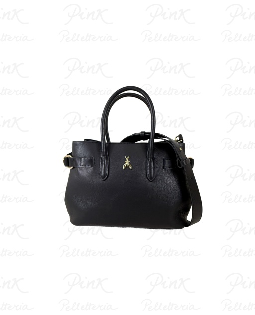 PATRIZIA PEPE Borsa 2 Manici Piccola in Pelle 8B0282 L162 K103 Nero