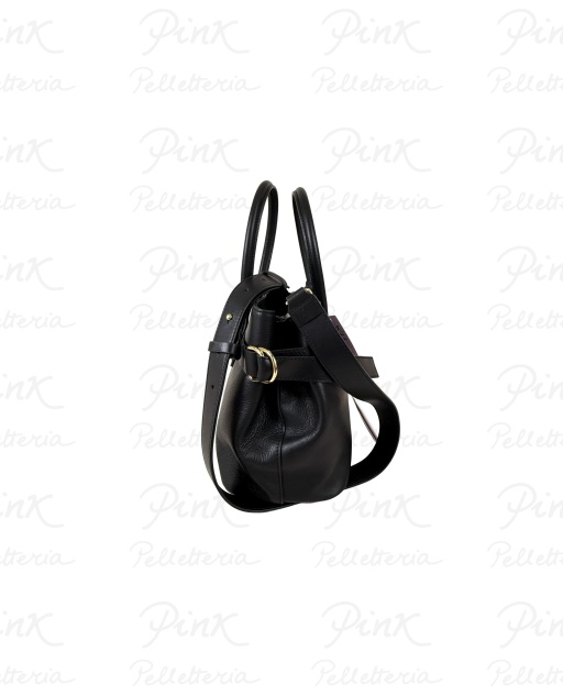 PATRIZIA PEPE Borsa 2 Manici Piccola in Pelle 8B0282 L162 K103 Nero