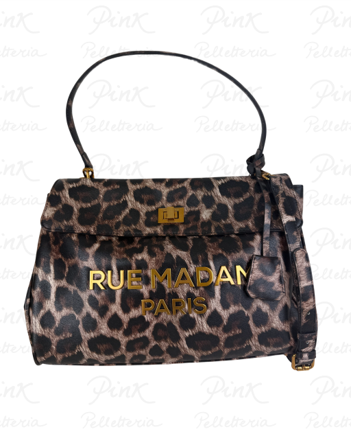 RUE MADAM PARIS Les Jours XL Tote Bag Leopard