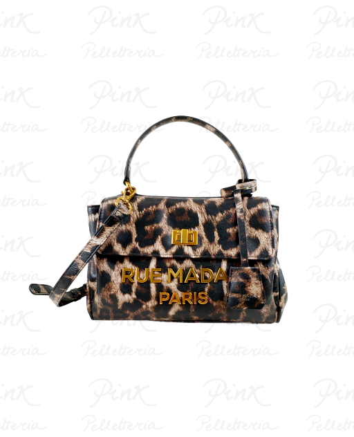 RUE MADAM PARIS Les Jours XS Mini Tote Bag Leopard