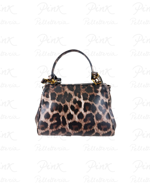 RUE MADAM PARIS Les Jours XS Mini Tote Bag Leopard