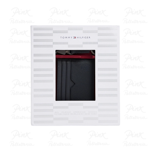 TOMMY HILFIGER Th Crest cc Holder & Fob AM0AM13779 DW6 Space Blue