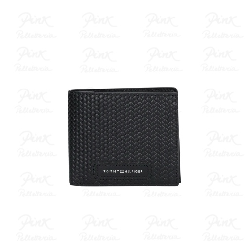 TOMMY HILFIGER Th Woven Texture Cc Flap & Coin AM0AM13735 BDS Black