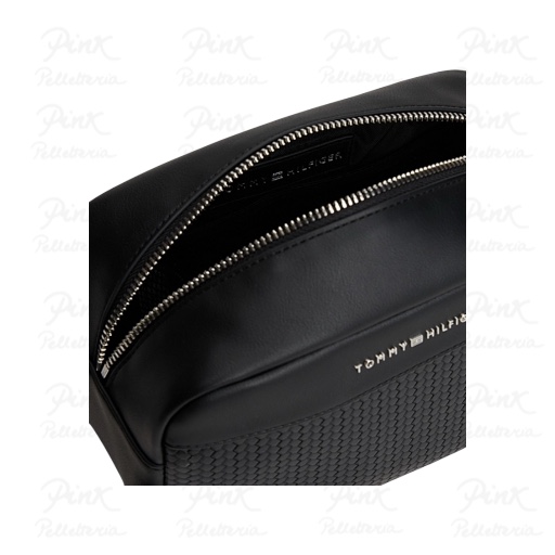 TOMMY HILFIGER Th Woven Washbag AM0AM13838 BDS Black - immagine 3