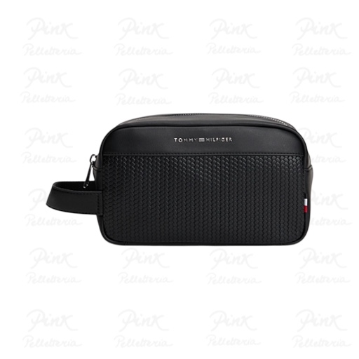 TOMMY HILFIGER Th Woven Washbag AM0AM13838 BDS Black