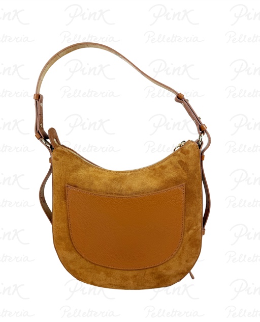 ALVIERO MARTINI PRIMA CLASSE Wild Leather Sottospalla Hobo LD69-8646-0947 Camoscio
