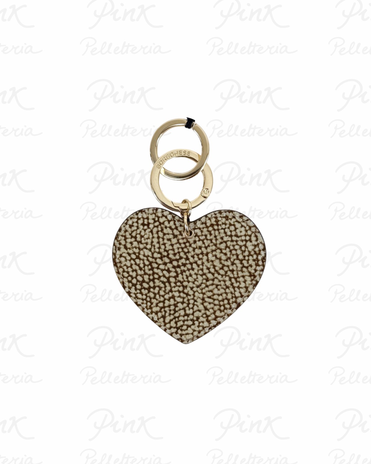 BORBONESE portachiavi cuore 910758684-306 Op Naturale