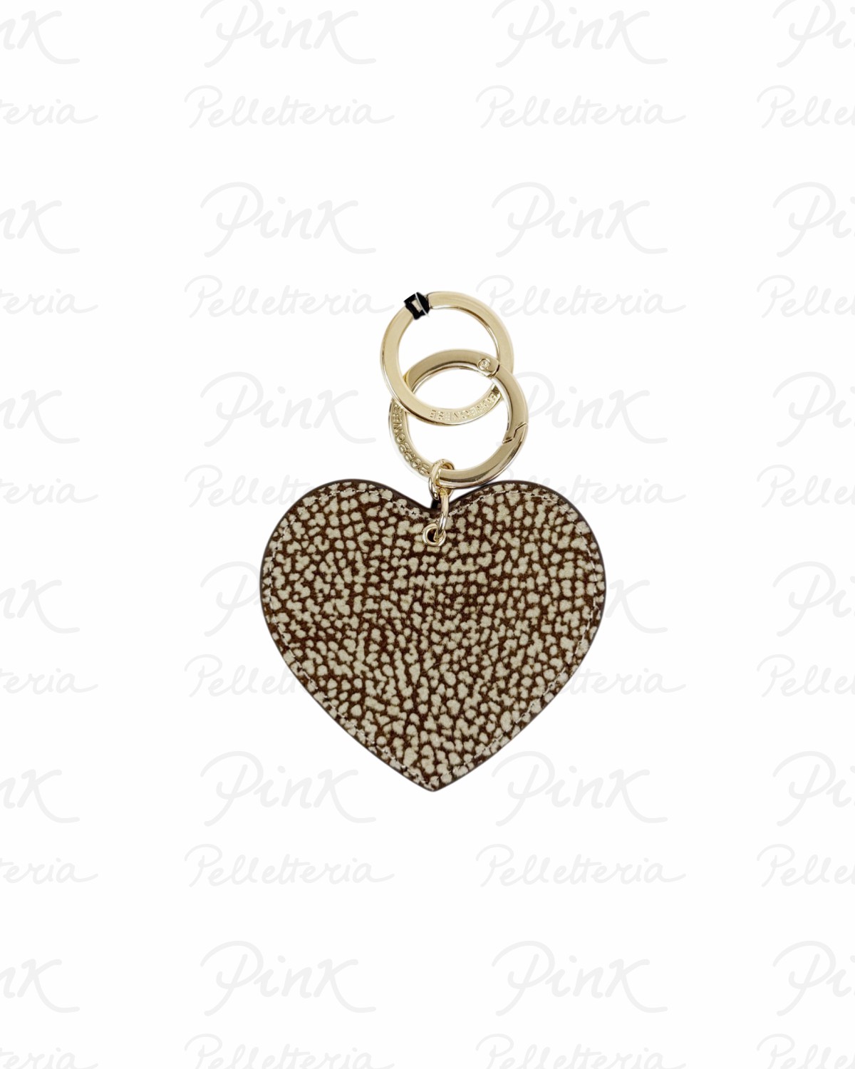 BORBONESE portachiavi cuore 910758684-306 Op Naturale