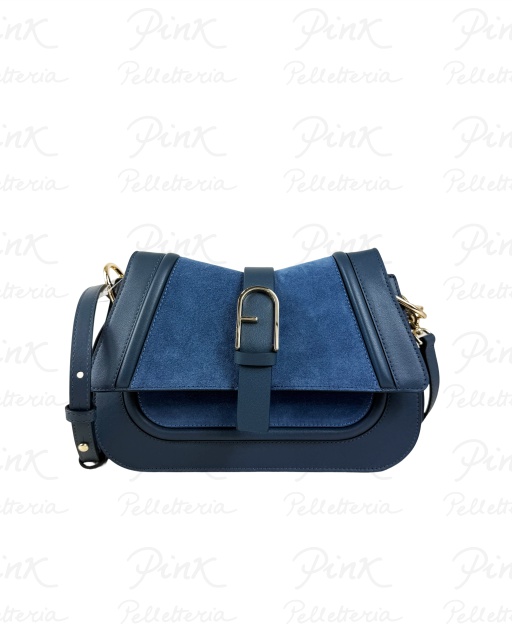 FURLA Flow M Top Handle Vitello WB01822-BX2567-4314S Toni Grigio Blu