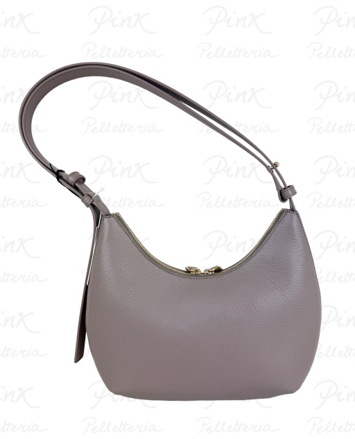 FURLA Goccia S Shoulder Bag Vitello Sidney WB01500-BX3353-3524S Stucco Gray+Mauve