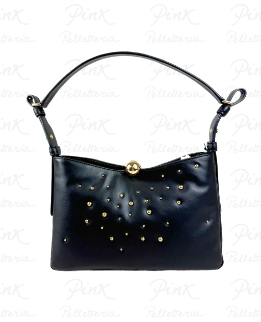 FURLA Sfera Soft M Shoulder Bag Vitello Borchie WB01899-BX4303-TON00 Toni Nero