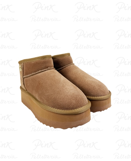 LIU JO Jane 01 Ankle Boot Cow Suede SF5105PX00201127 Sand