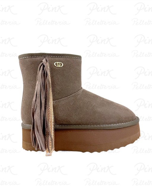 LIU JO Jane 09 Ankle Boot Cow Suede SF5109PX002S3830 Ebano