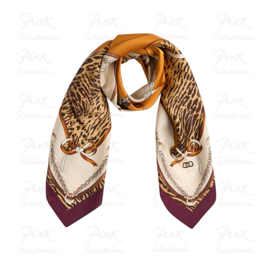 LIU JO Mix Print Foulard Ribbon 2F5084T0300-M9855 Naturale