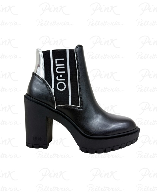 LIU JO Ruby 04 Ankle Boot Calf Leather SF5073PX24122222 Black