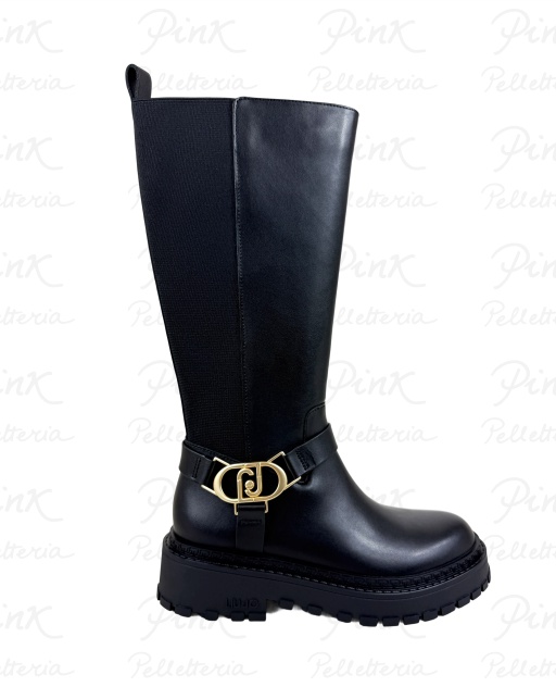 LIU JO Rumi 39 Boot Calf Leather SF5059PX24122222 Black