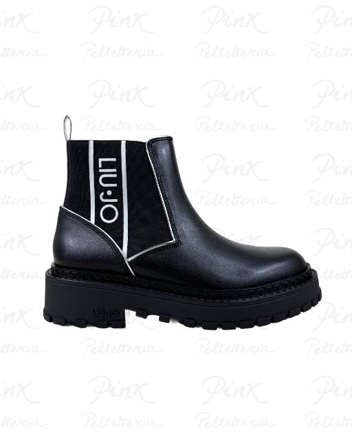 LIU JO Rumi 41 Ankle Boot Calf Leather SF5063PX24122222 Black