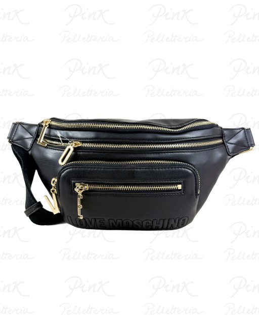 LOVE MOSCHINO Pu Marsupio JC4347PP0N-KA0-000 NeroOro