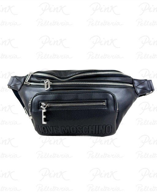 LOVE-MOSCHINO-Pu-Marsupio-JC4347PP0N-KA0-00B-NeroArgento
