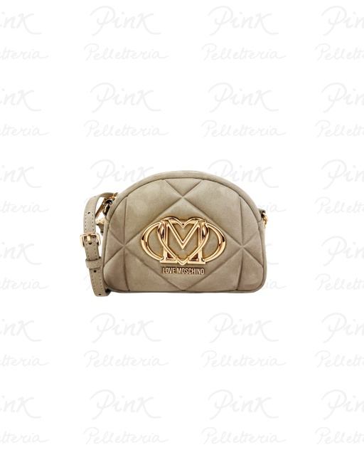 LOVE MOSCHINO Velour Borsa a Tracolla JC4315PP0N-KE0-105 Sabbia