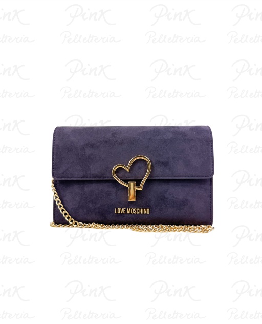 LOVE MOSCHINO Velour Tracolla Piccola JC4327PP0N-KX0-650 Viola