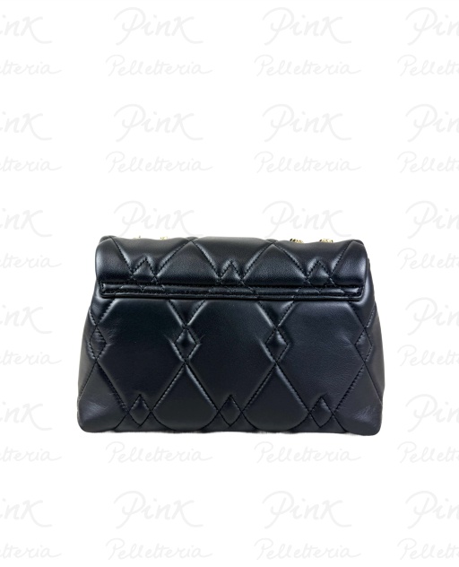 PIERO GUIDI Matelasse' Gaia Sottospalla S in Pelle S173L-1087-01 Nero