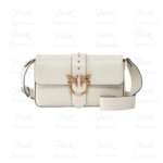 PINKO Love One Classic Slouchy fl 104524-A0QO-Z14Q Bianco Seta/Antique Gold